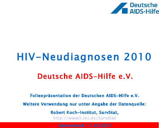 Vorschaubild HIV Neudiagnosen 2010