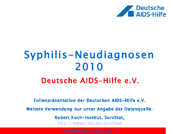 Vorschaubild Syphilis Neudiagnosen 2010